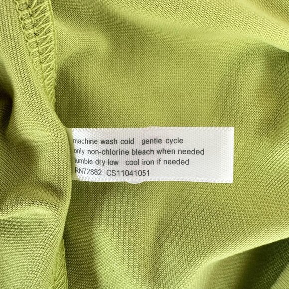 Fashion Bug Tank Top Cami Womens 1X Lace Trim Adjustable Straps Chartreuse Y2K - Picture 8 of 11